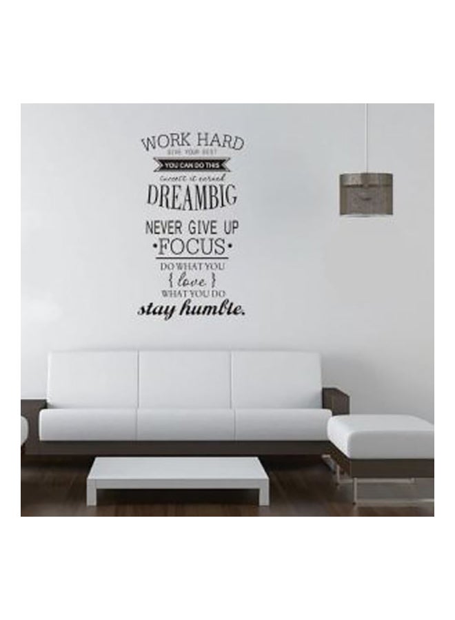 Life Quote Wall Sticker Black 50x70cm