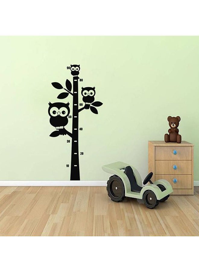 Child Height Three Bowl On A Tree Self Adhesive Wall Sticker Black 95 x 45cm - Image 1
