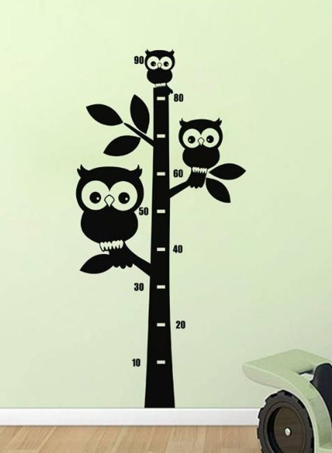 Child Height Three Bowl On A Tree Self Adhesive Wall Sticker Black 95 x 45cm - Image 2