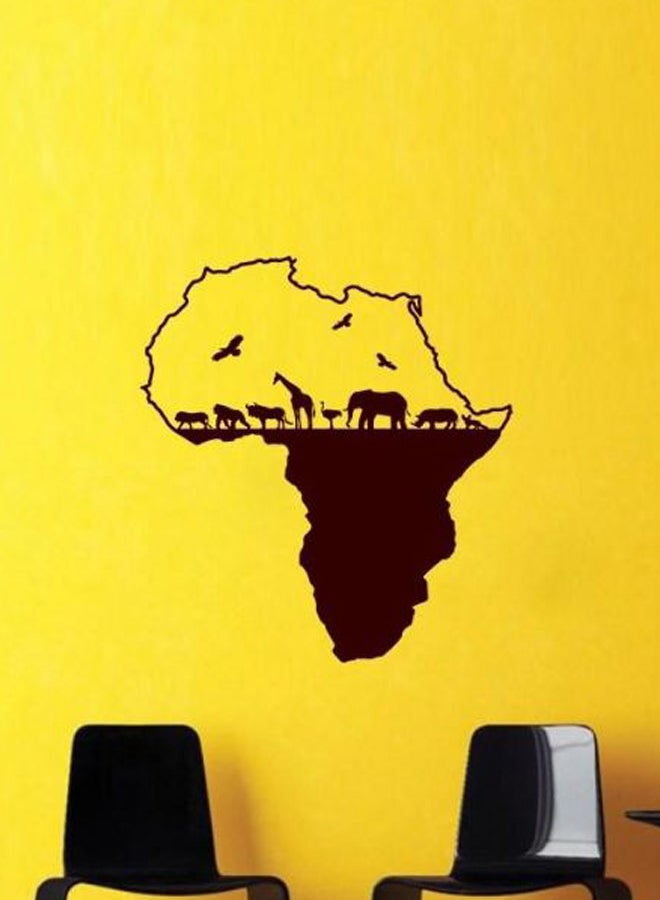 Self Adhesive Wall Decorative Sticker Brown 55 x 50cm  - Image 2