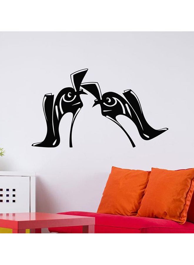ملصق جداري للزينة من قطعتين أسود 35 x 55سم - Image 1