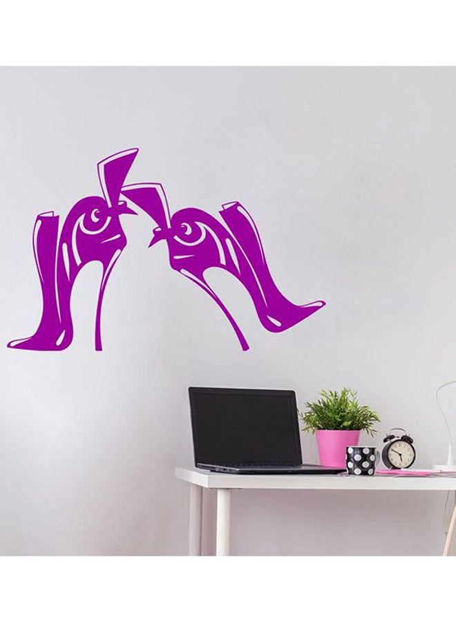 ملصق جداري للزينة من قطعتين أرجواني 35 x 55سم - Image 1