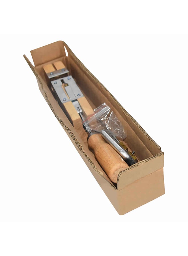 Wooden Hole Puncher Brown 20x6x7cm  - Image 2