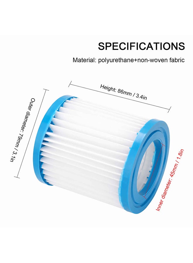 300 Gallon Pump Filter White/Blue 8.6x7.8x7.9cm - Image 4
