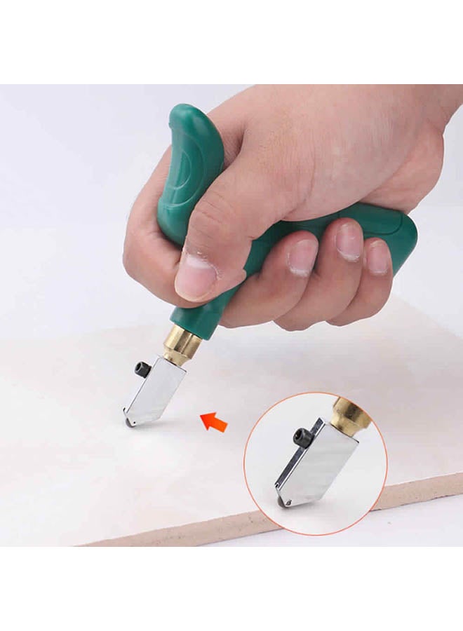 Glass Tile Cutter Green/Silver 25x8x19cm - Image 2