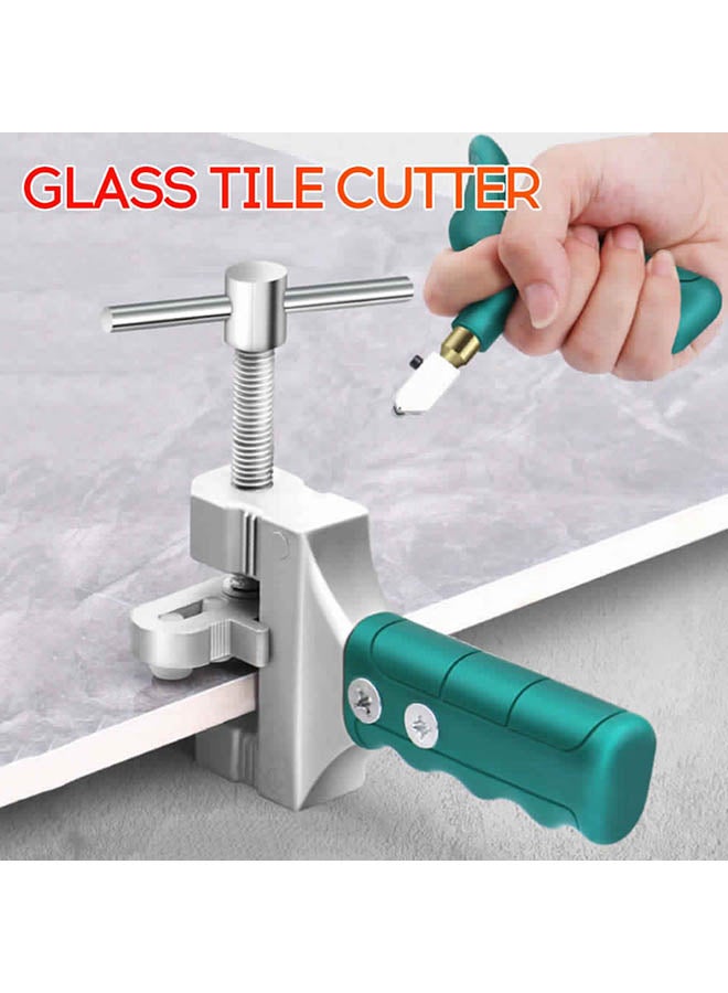 Glass Tile Cutter Green/Silver 25x8x19cm - Image 3