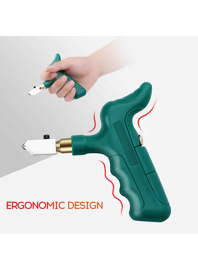 Glass Tile Cutter Green/Silver 25x8x19cm - Image 5