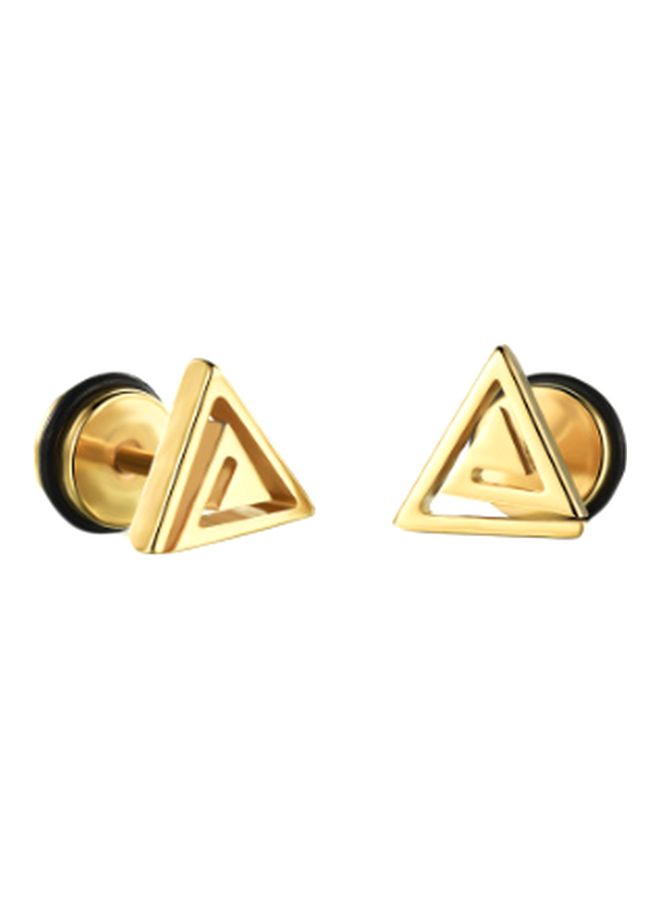 Triangle Design Stainless Steel Stud Earrings - v1597214036/N39612604A_1