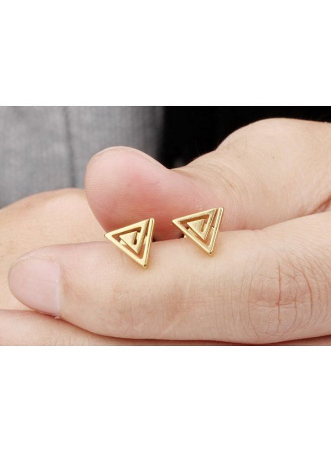 Triangle Design Stainless Steel Stud Earrings - v1597214036/N39612604A_3