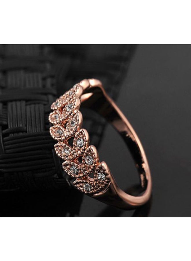 Alloy Stone Studded Wedding Ring - Image 2