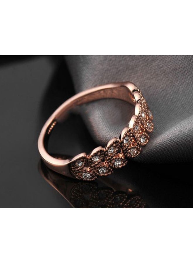 Alloy Stone Studded Wedding Ring - Image 3