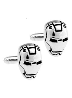 Pair Of Brass Iron Men's Design Cufflinks