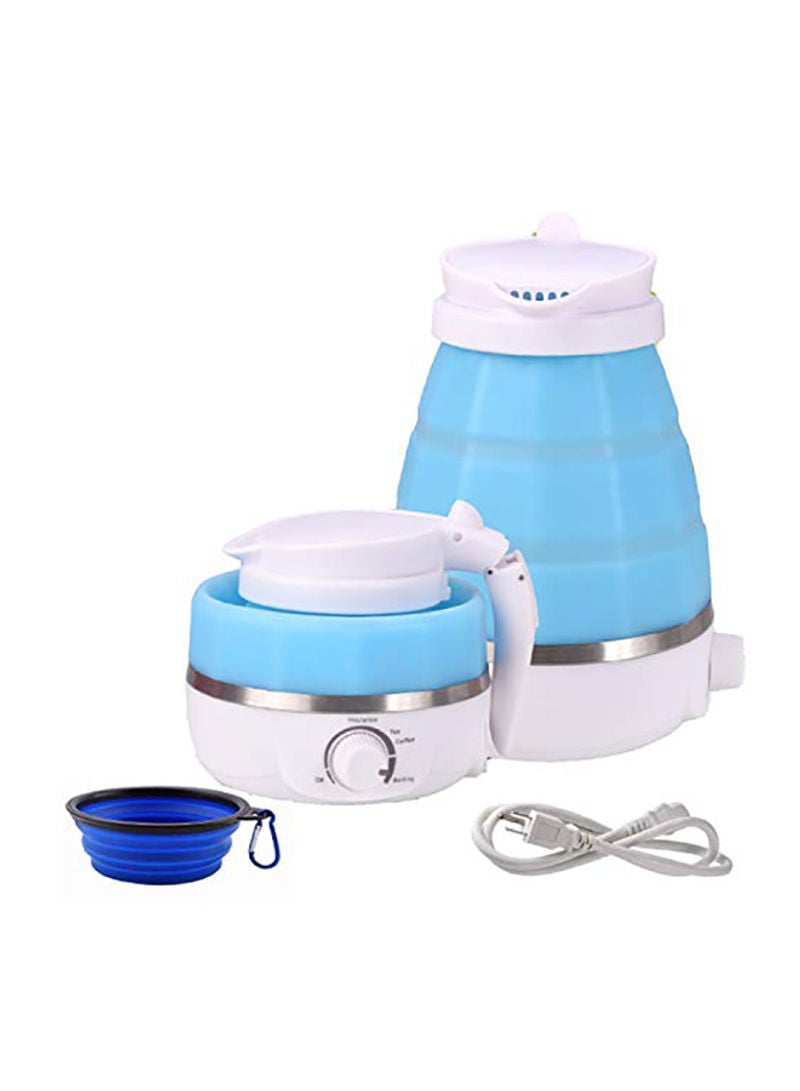 سوتيك غلاية كهربائية قابلة للطي مناسبة للسفر سعة 0.6 لتر 600 ml 700 W DYQQKD828 أزرق  - Image 1