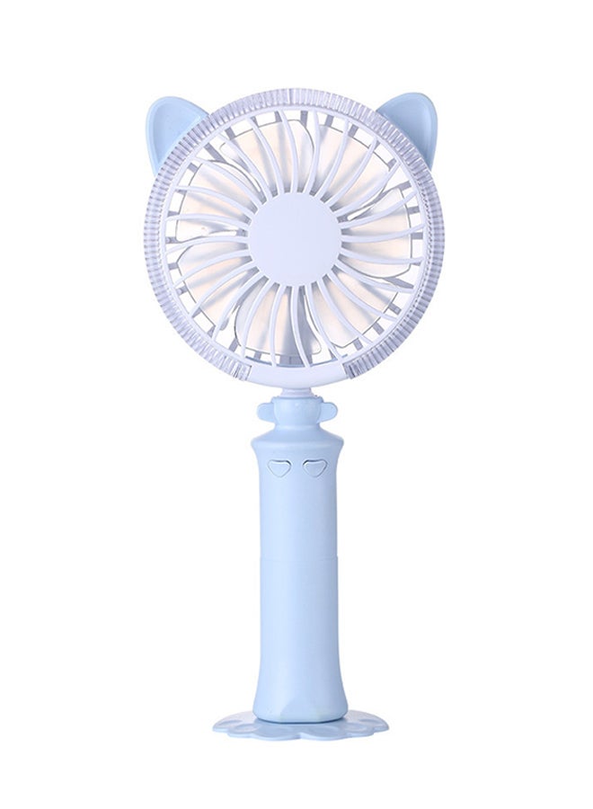 XIMI VOGUE Twisted Cat Portable Mini Hand Fan ML-509 Blue - Image 1