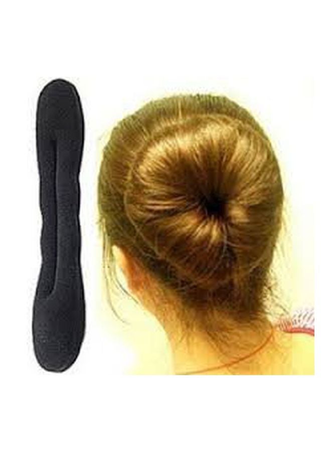 فوكس طقم أدوات صنع كعكة وعصير الشعر بتصميم فرنسي ملتف من قطعتين أسود - Image 4