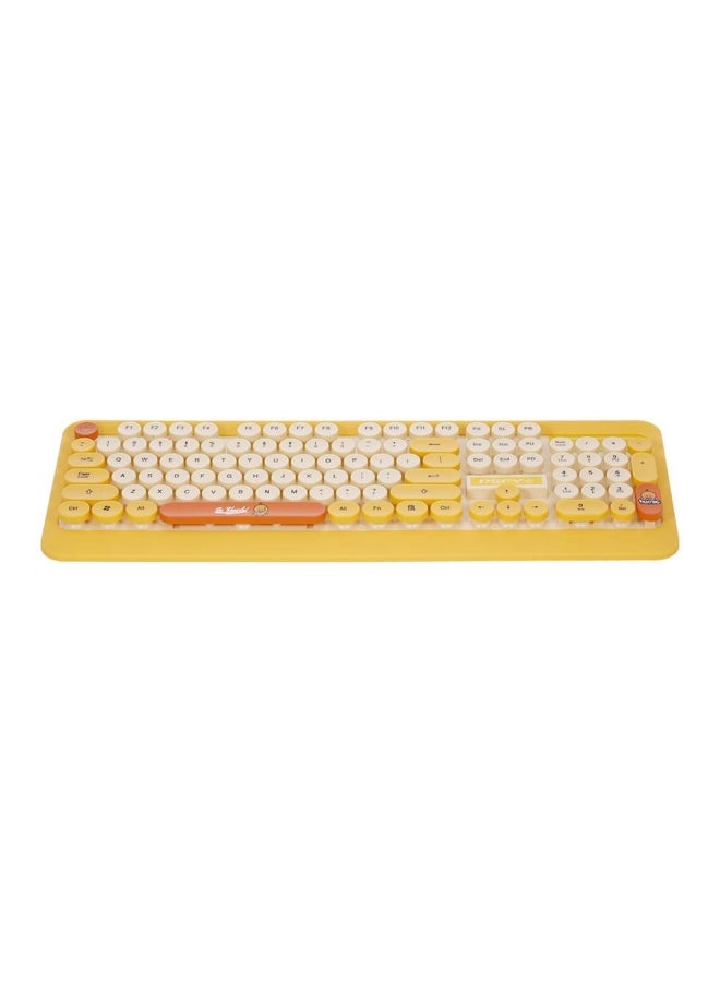 Dsfy 2-Piece Wireless Keyboard And Optical Mouse Set Yellow/Red/White - Image 4