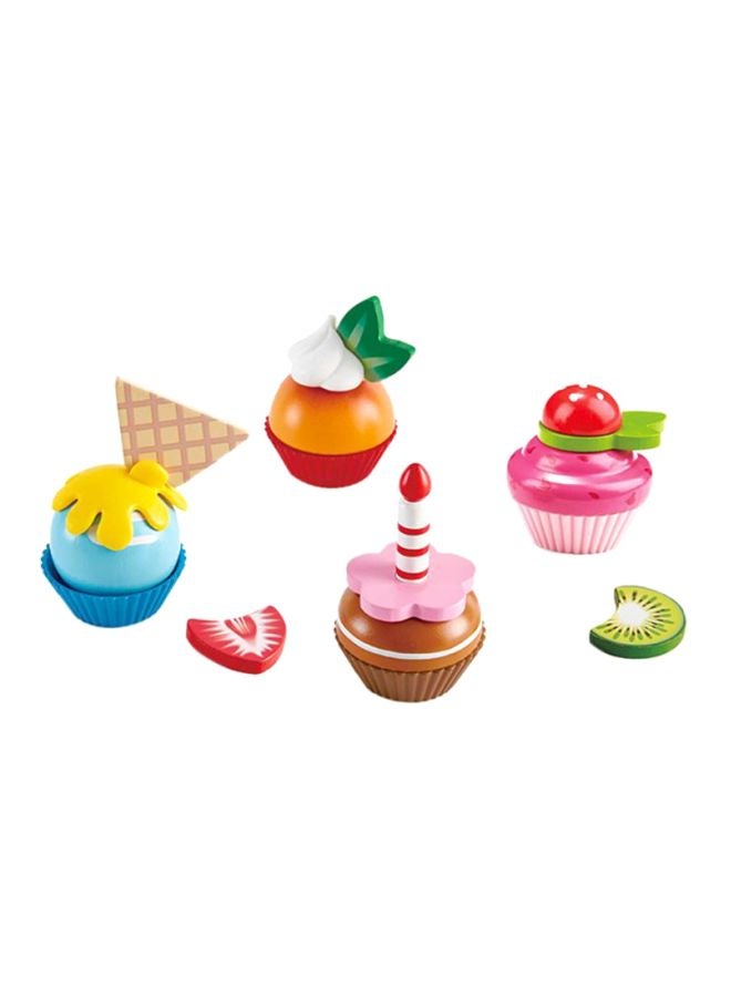 Hape 18-Piece Cupcakes Play Food Set E3157 - Image 1