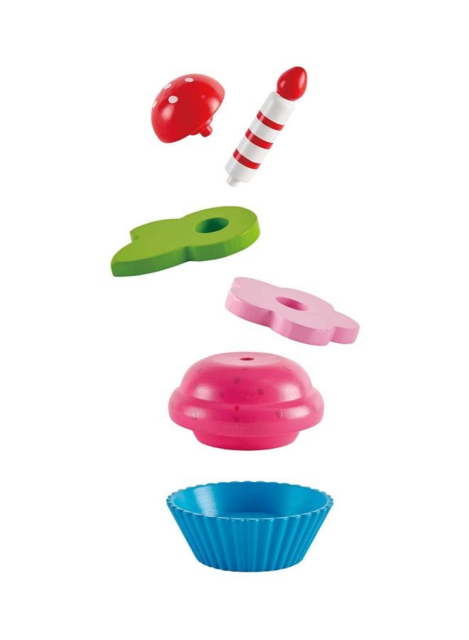 Hape 18-Piece Cupcakes Play Food Set E3157 - Image 2