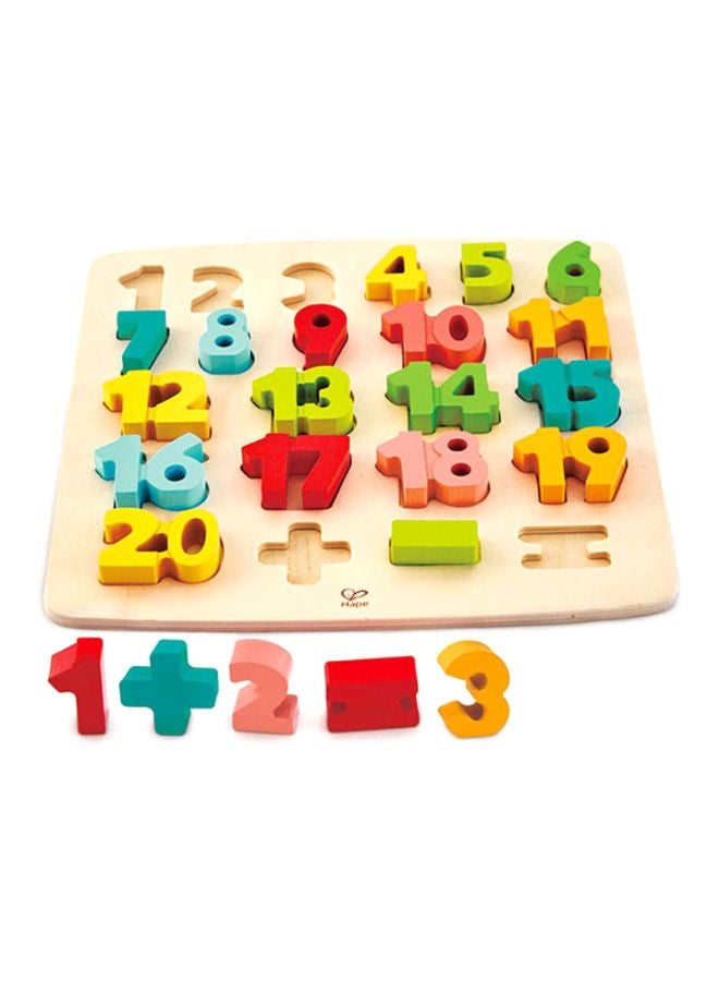 هيب لعبة أحجية بتصميم أرقام سميكة لتعليم الرياضيات مكونة من 24 قطعة متعدد الألوان - Image 2