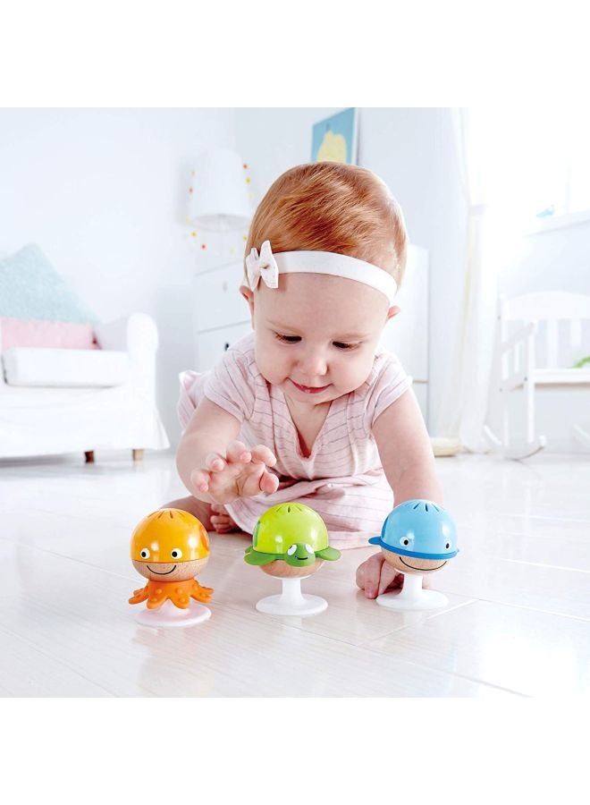 هيب طقم خشخيشات تلتصق بالشفط على شكل حيوانات مكون من 3 قطع, طراز E0330 5x2بوصة - Image 5