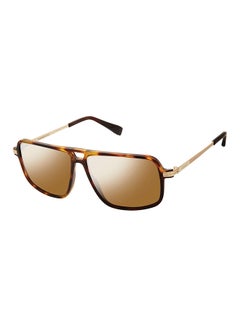 Men's Polarized Tortoise Shell Sunglasses - Lens Size: 58 mm