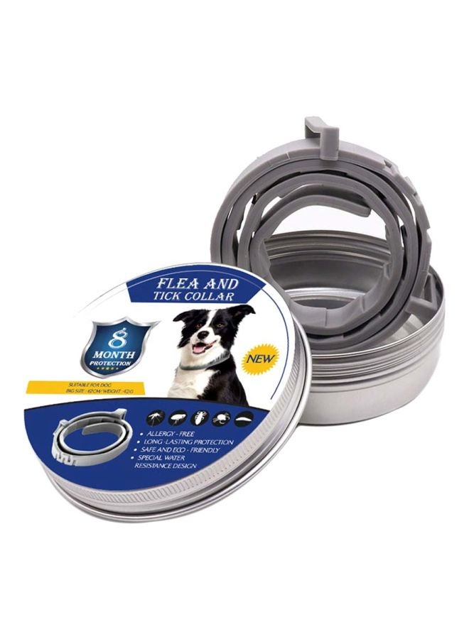 طوق للحيوانات الأليفة مضاد للماء رمادي 62سم - Image 1