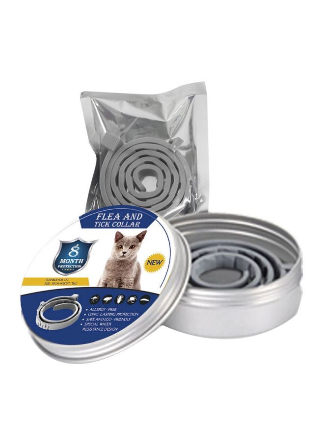 Waterproof Pet Collar Grey 38cm - Image 1