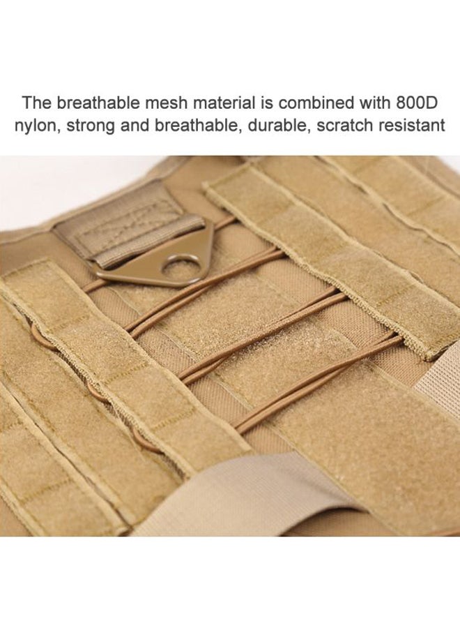 Generic Adjustable Nylon Backpack Harness Beige 18x4x12cm  - Image 4