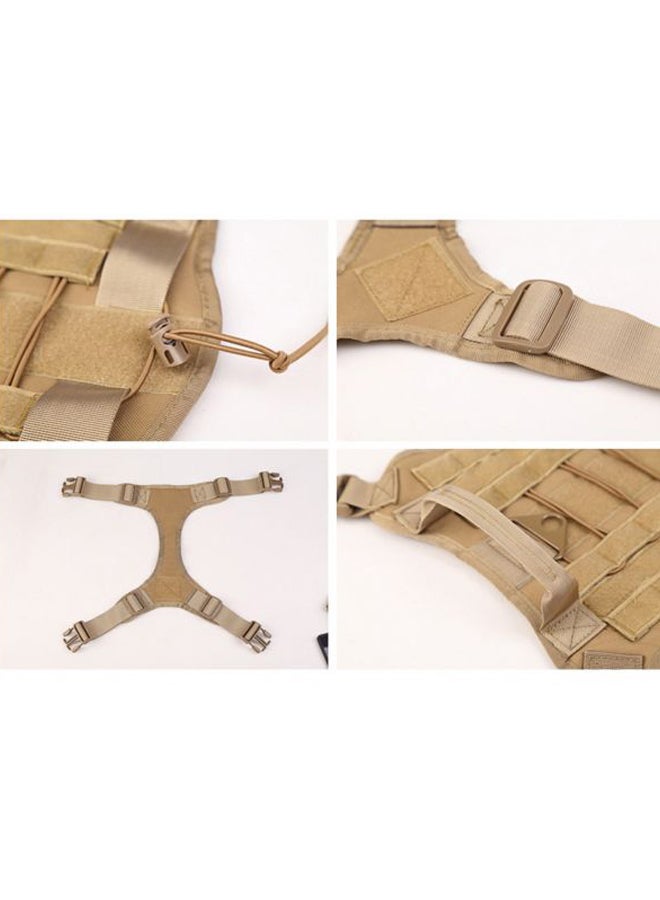 Generic Adjustable Nylon Backpack Harness Beige 18x4x12cm  - Image 5