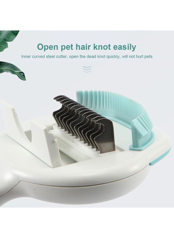 3-In-1 Dematting Comb White/Green 22x3.5x8.5cm - Image 3