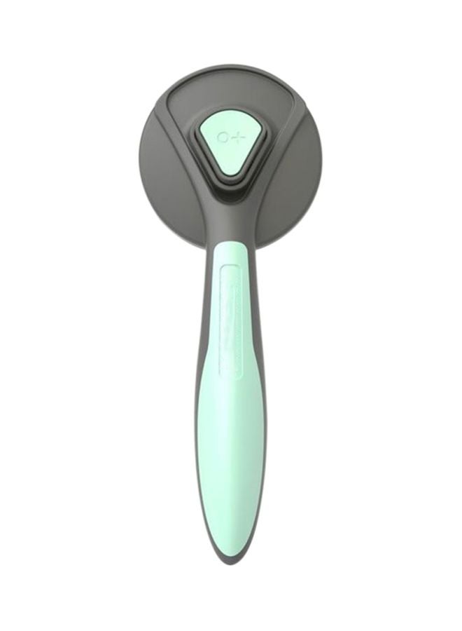 Pet Shedding Grooming Brush Grey/Green 26.9x6x13cm - Image 1