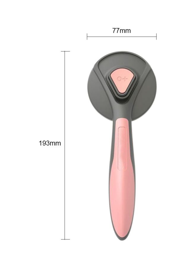 فرشاة لتساقط فراء الحيوانات الأليفة رمادي/وردي 77x193مم - Image 2