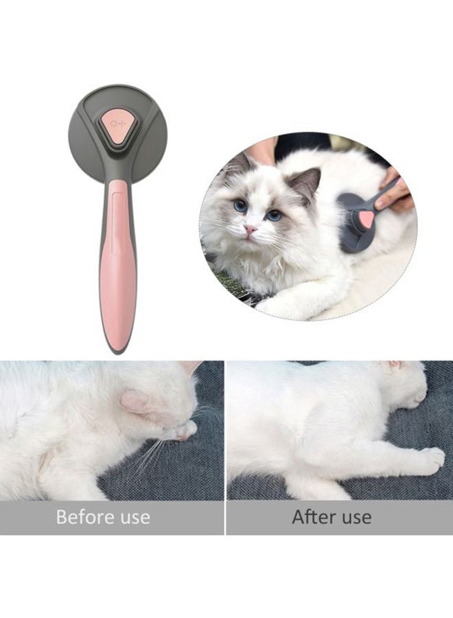 فرشاة لتساقط فراء الحيوانات الأليفة رمادي/وردي 77x193مم - Image 3