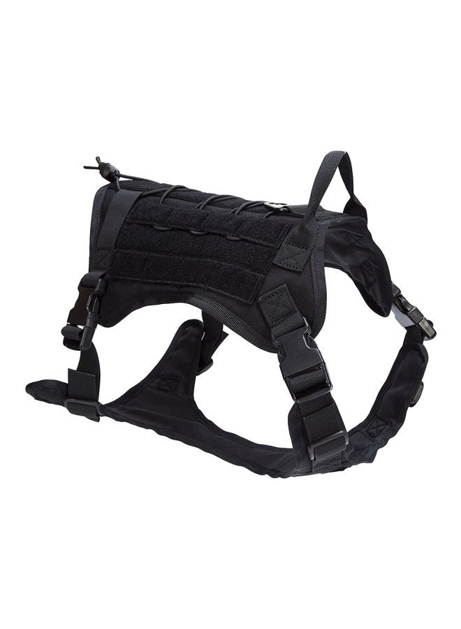 Generic Adjustable Nylon Backpack Harness Black 18x4x12cm 