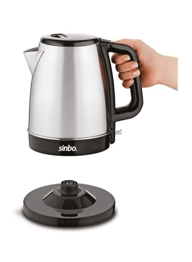 سينبو غلاية كهربائية 1.7 L 2200 W SK-7353 أسود/ فضي  - Image 2