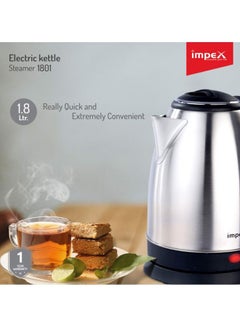Impex Electric Kettle Steamer 1.8 L 1500 W STEAMER1801 Silver  - Image 4