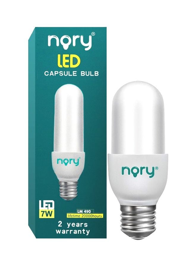 nory Led Lighting Lamp Capsule Blub 7W White 11x3cmcm - Image 2
