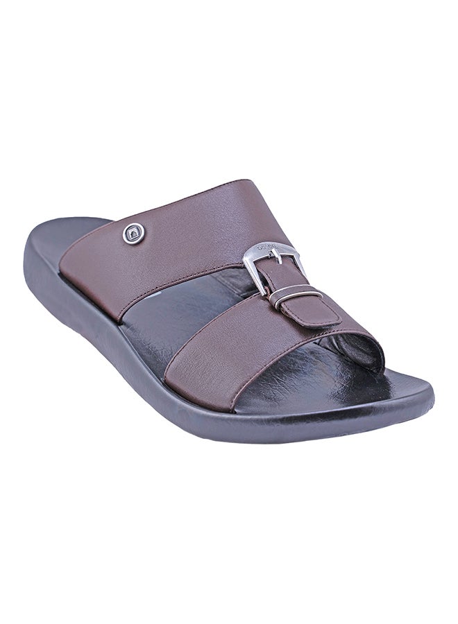 barjeel uno - Kids Buckle Detail Sandals Brown - Image 1