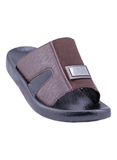 Kids Nubuck Print Arabic Sandals Brown