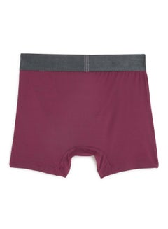 JOCKEY Logo Signature Branding Ultra Soft Trunks Purple/Grey  - Image 2