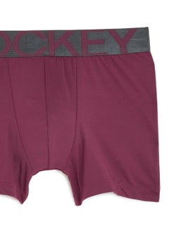 JOCKEY Logo Signature Branding Ultra Soft Trunks Purple/Grey  - Image 3