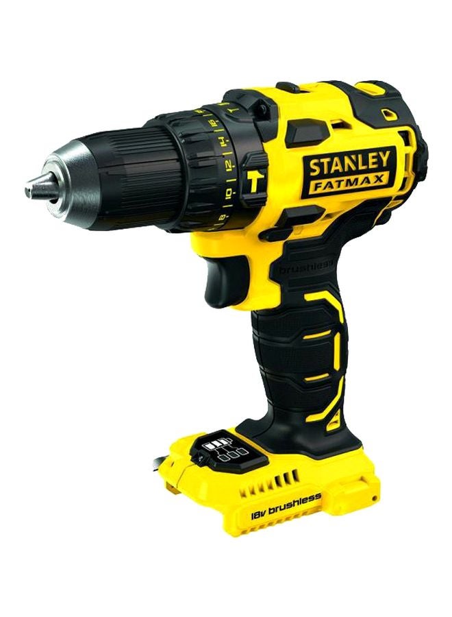 Stanley - Cordless Brushless Hammer Drill Yellow/Black 30x33x11cm - Image 1