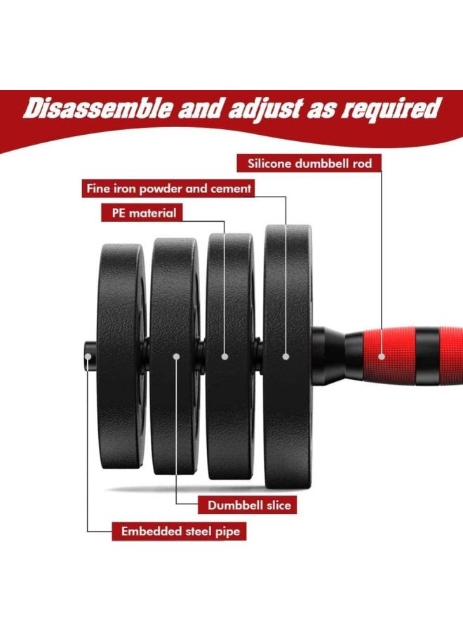 Rock Pow - Weights Dumbbells Set With Connecting Rod For Home/Gym/Work Out/Training 30kg - Image 1