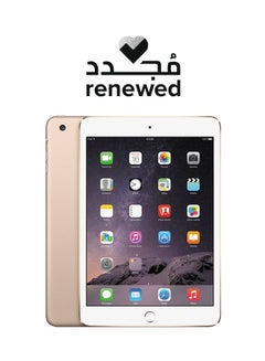 Renewed - iPad Mini 3 With FaceTime 7.9inch 16GB Wi-Fi Gold