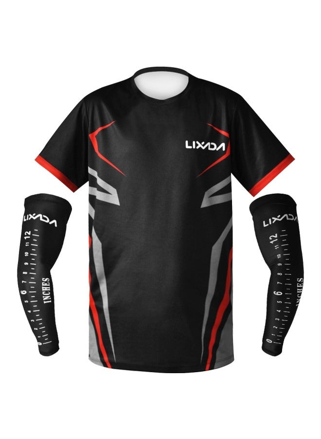 LIXADA - Quick Drying Breathable Fishing Clothing With Ruler On Arm Sleeves L - Image 1