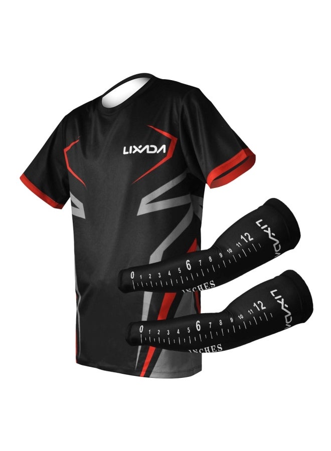 LIXADA - Quick Drying Breathable Fishing Clothing With Ruler On Arm Sleeves L - Image 1