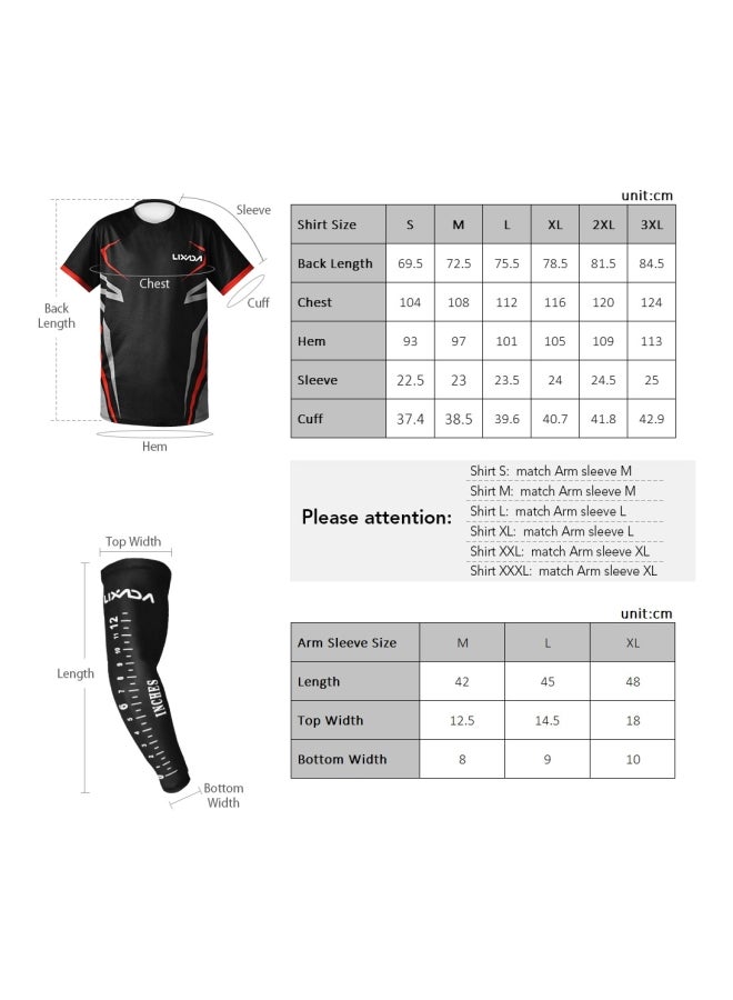 LIXADA - Quick Drying Breathable Fishing Clothing With Ruler On Arm Sleeves L - Image 1