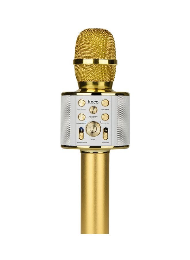 Hoco - Wireless Karaoke Mic BK3 Gold - Image 1
