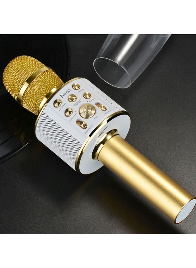 Hoco - Wireless Karaoke Mic BK3 Gold - Image 1