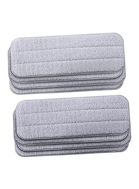 8-Piece Cloth Head Replacement For Deerma Water Spray Sweeper Grey 35.5x12cm